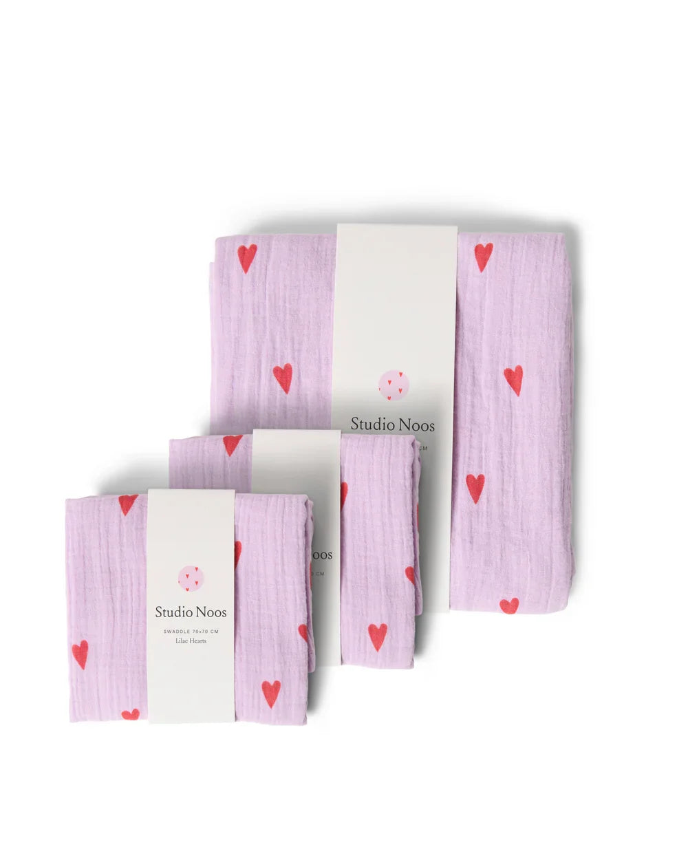 Blue Hearts Swaddle Gift Set
