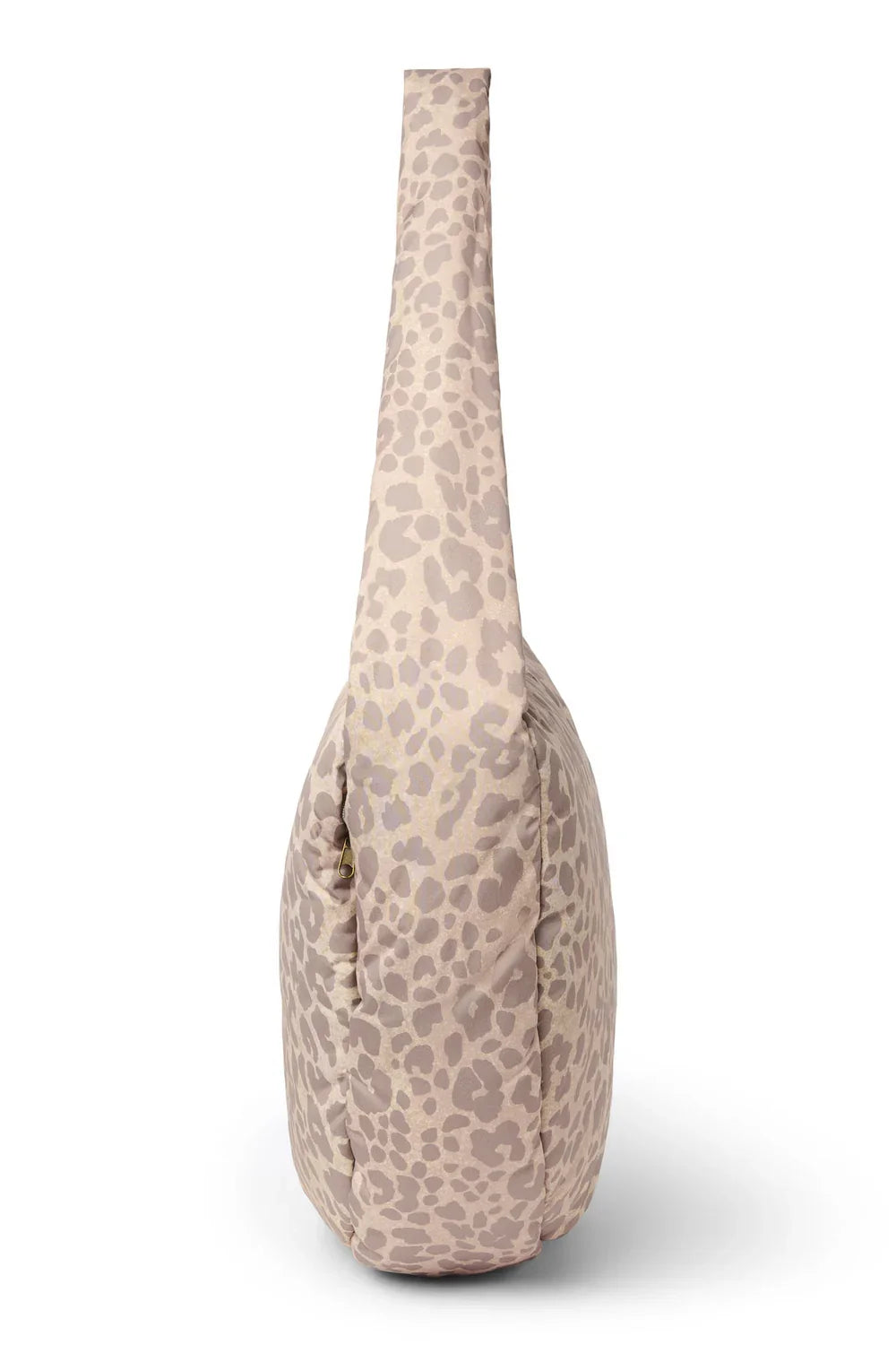 Beige Leopard Puffy Cross Body Bag