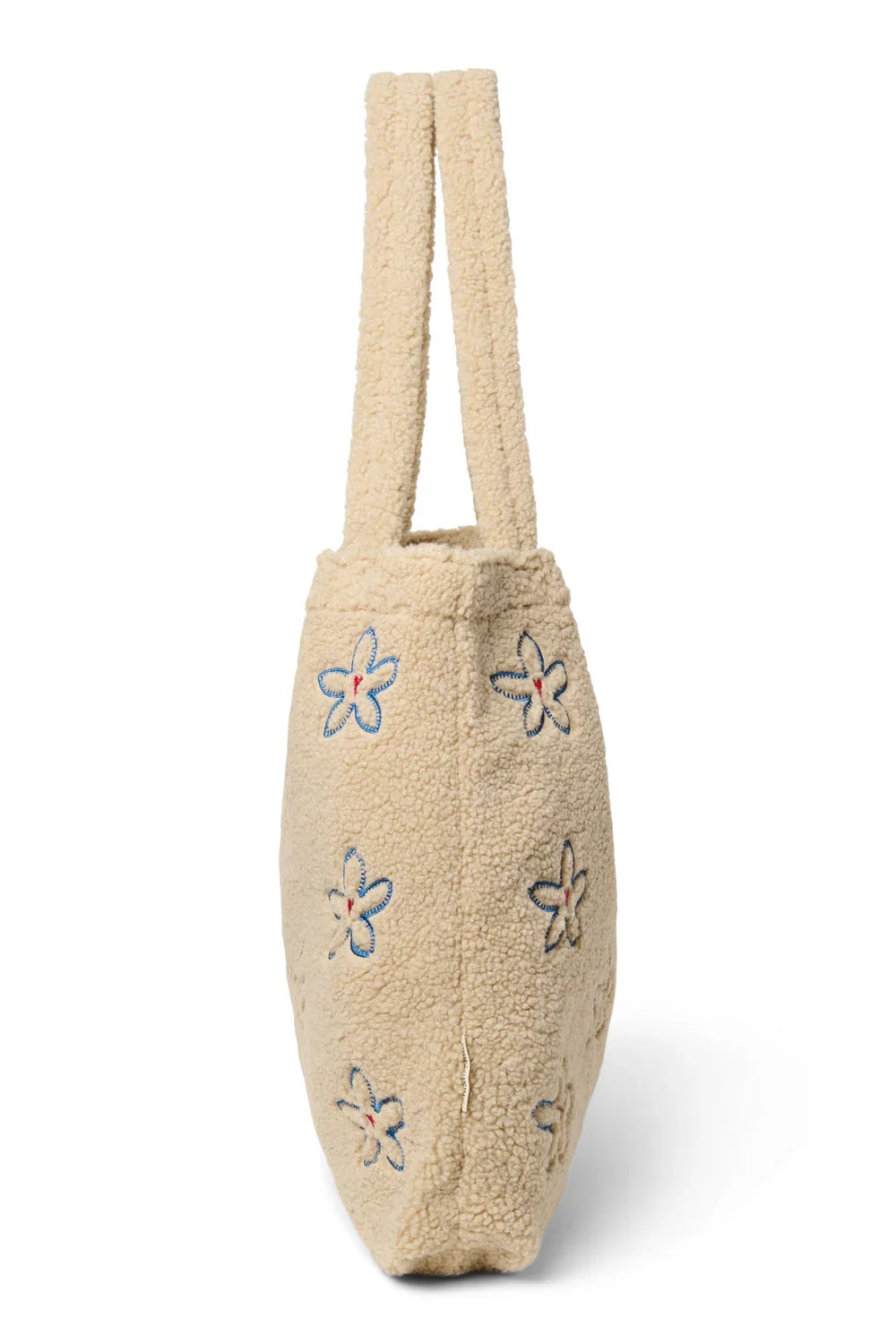 Ecru Flower Heart Teddy Mom Bag
