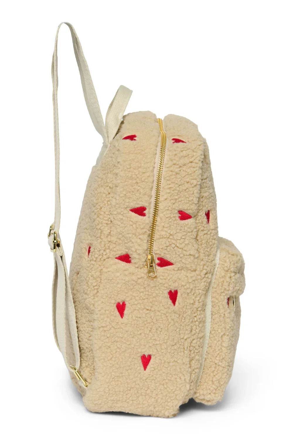 Brown Hearts Teddy Midi Backpack