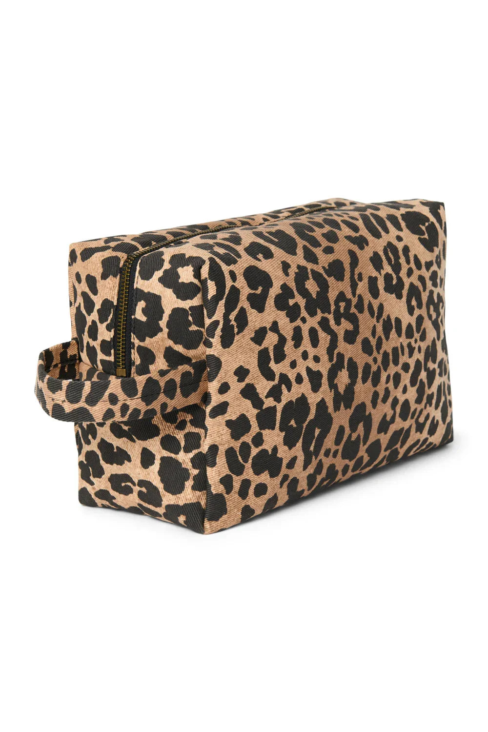 Braune Leopard Baumwoll-Kulturtasche