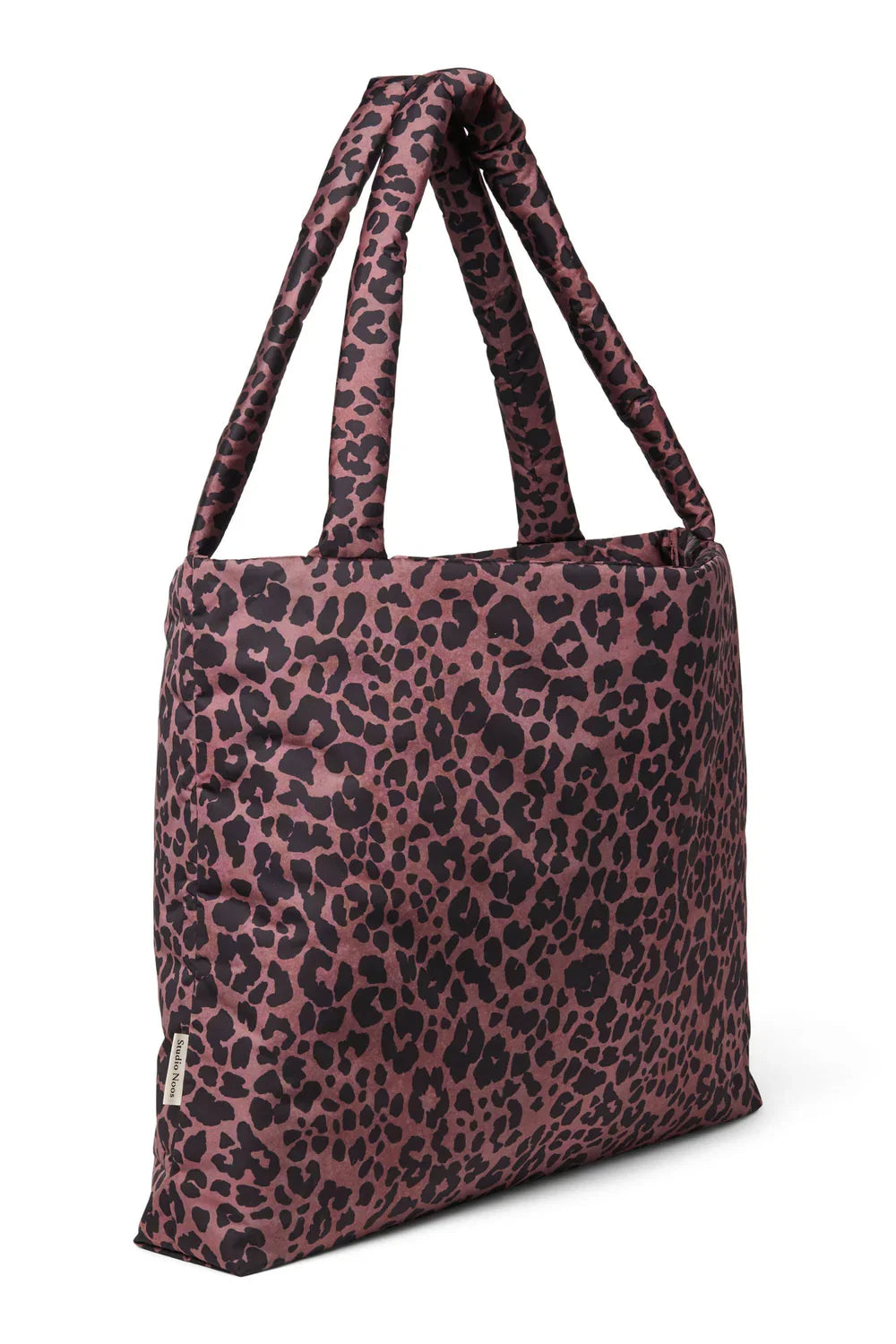 Roter Leopard Puffy Mom Bag