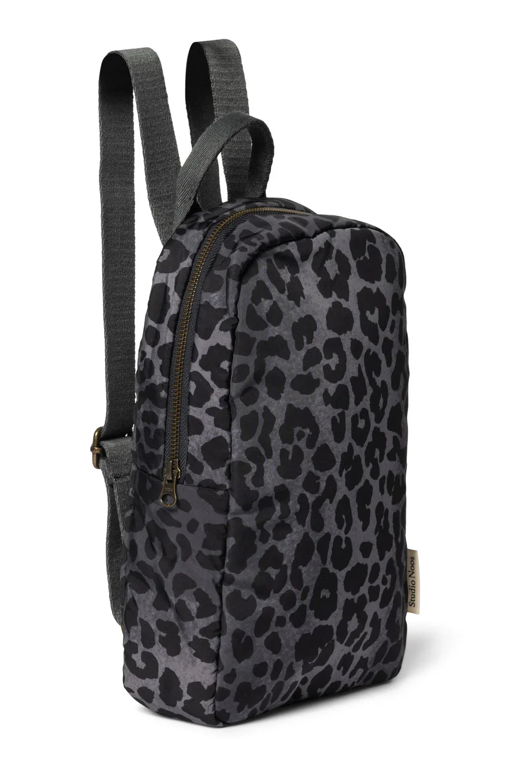 Red Leopard Puffy Mini Backpack