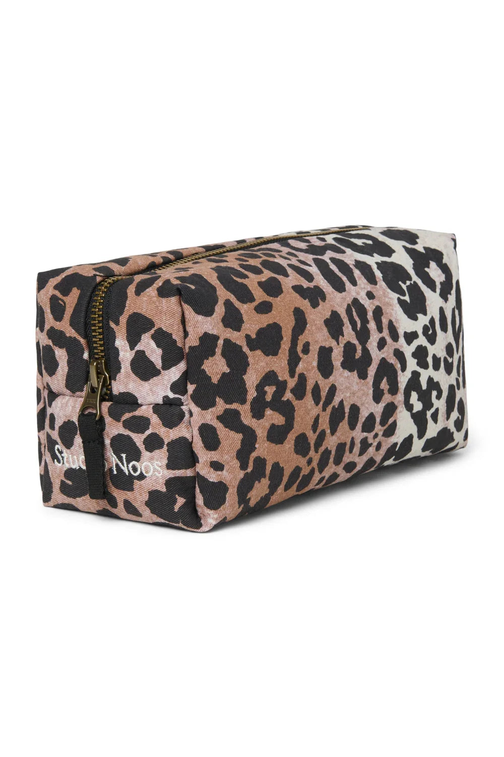 Haselnussbrauner Leopard Kuscheltasche aus Baumwolle