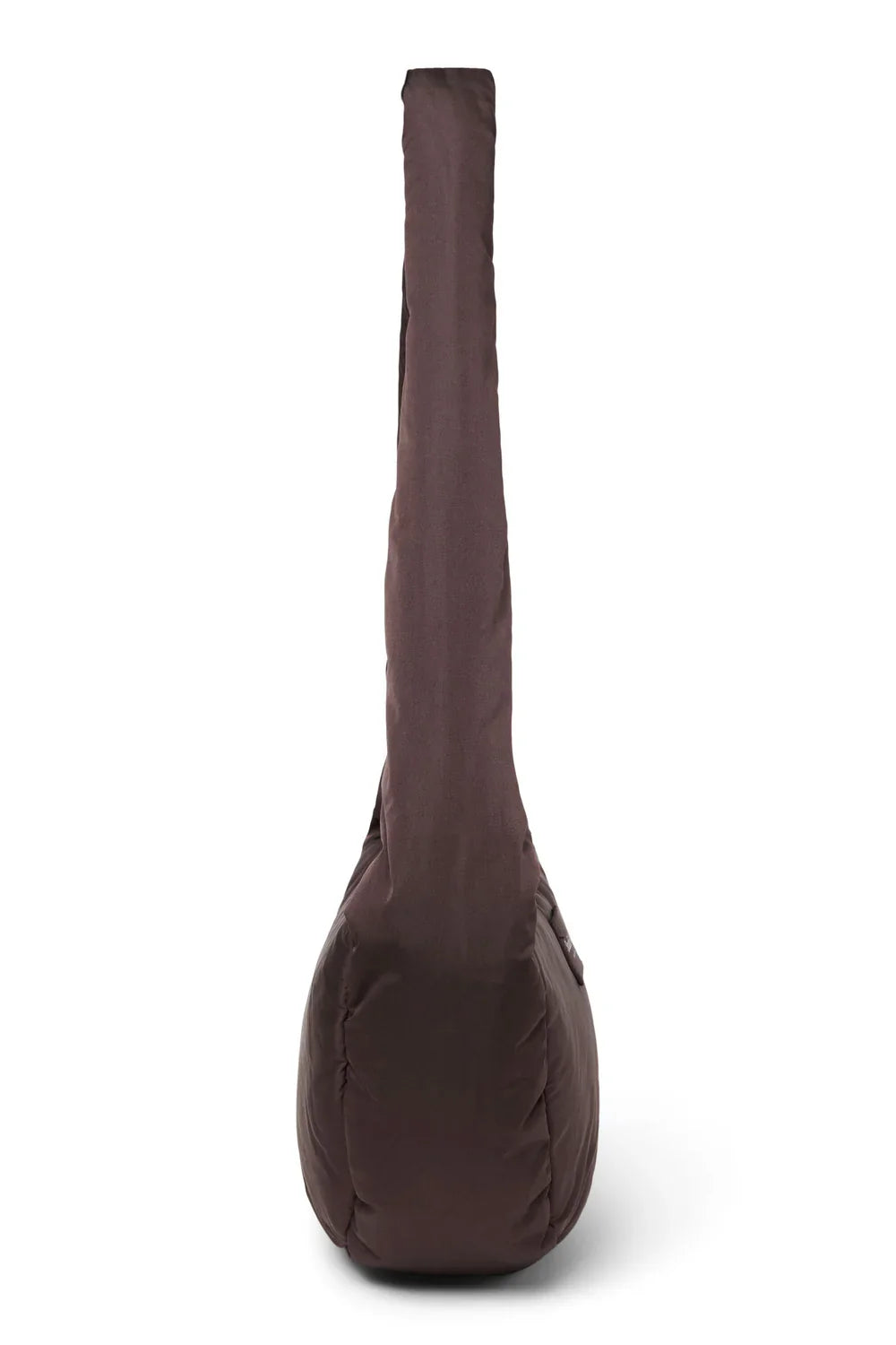 Schwarze bauschige Mini-Umhängetasche