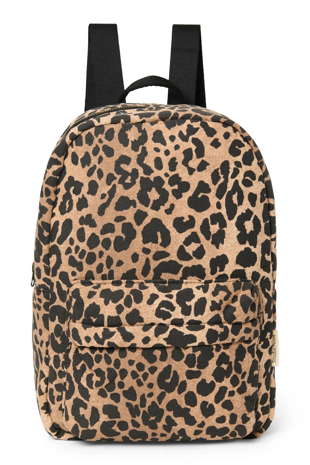 Green Leopard Cotton Midi Backpack