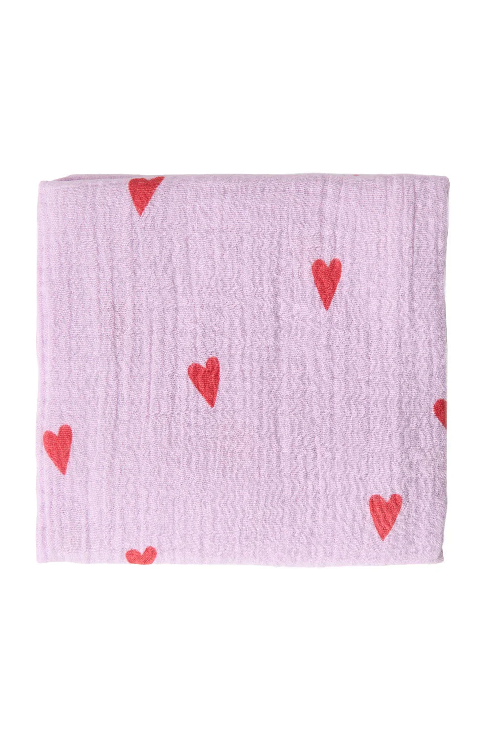 Purple Hearts Swaddle Print Medium