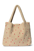 Ecru Hearts Teddy Mom Bag