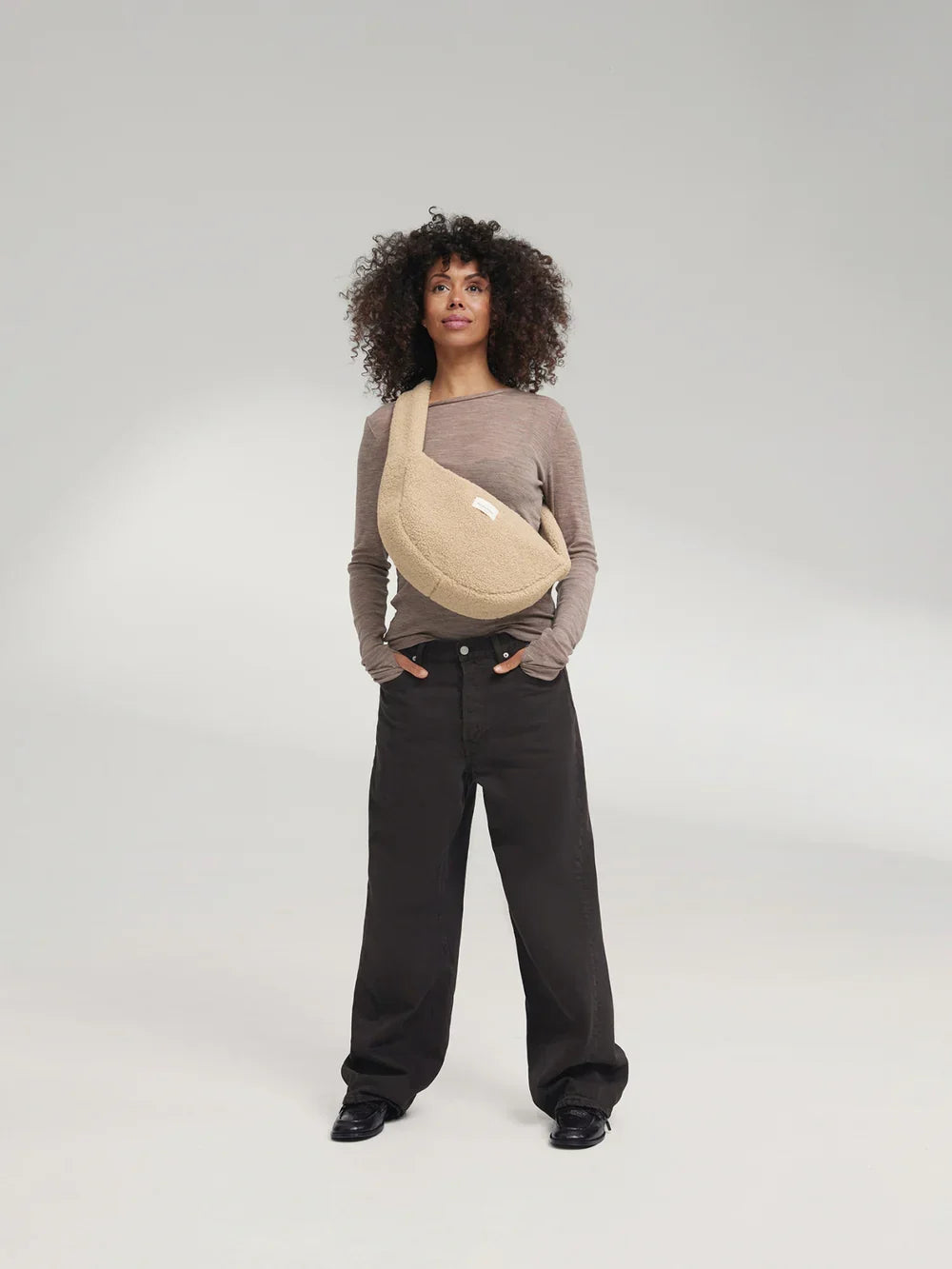 Brown Hearts Teddy Mini Cross Body Bag