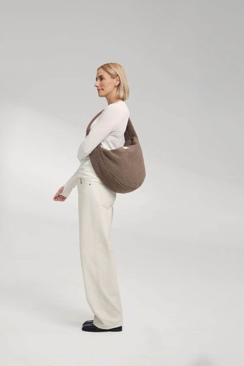 Ecru Teddy Cross Body Bag