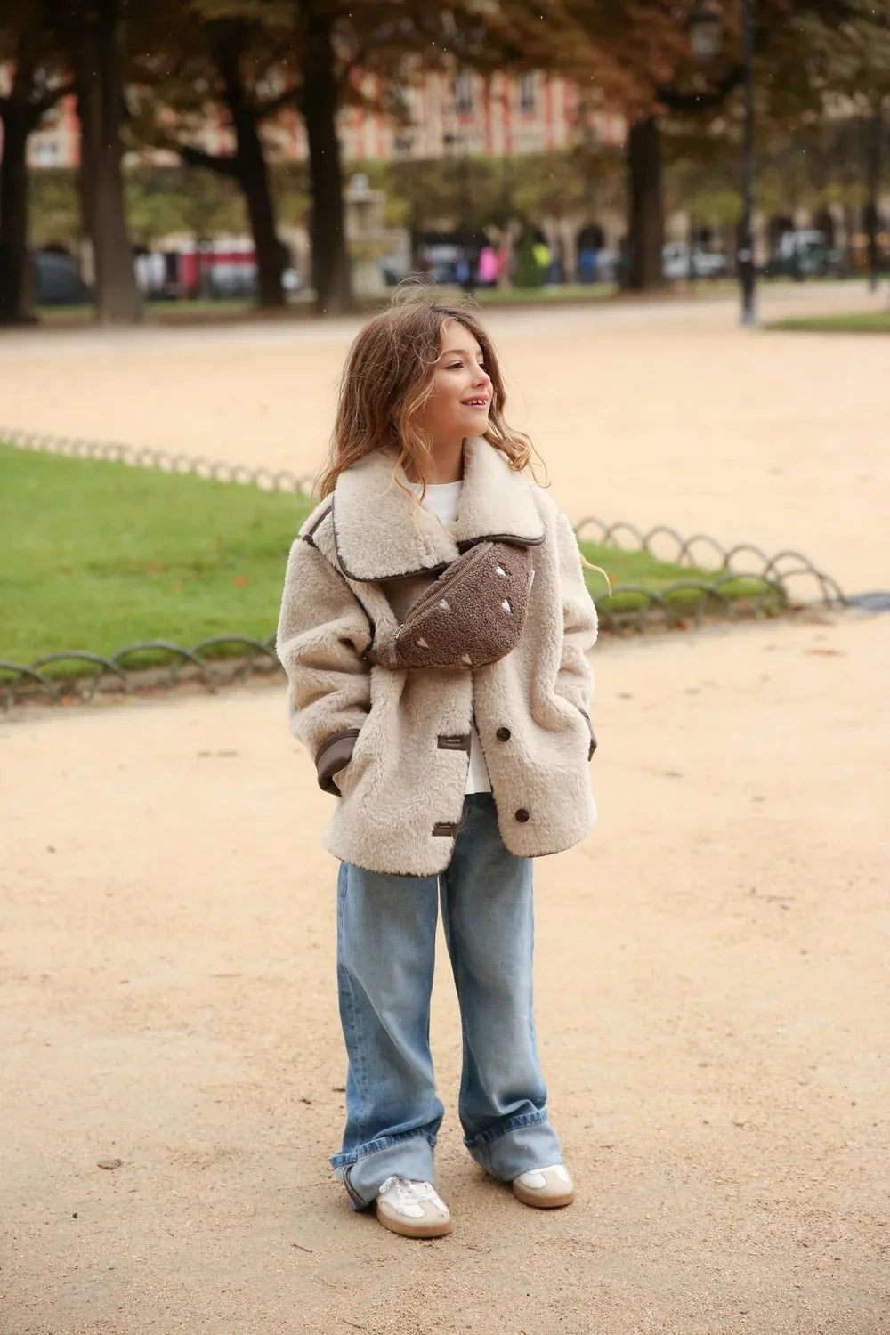 Brown Hearts Teddy Mini Fanny Pack