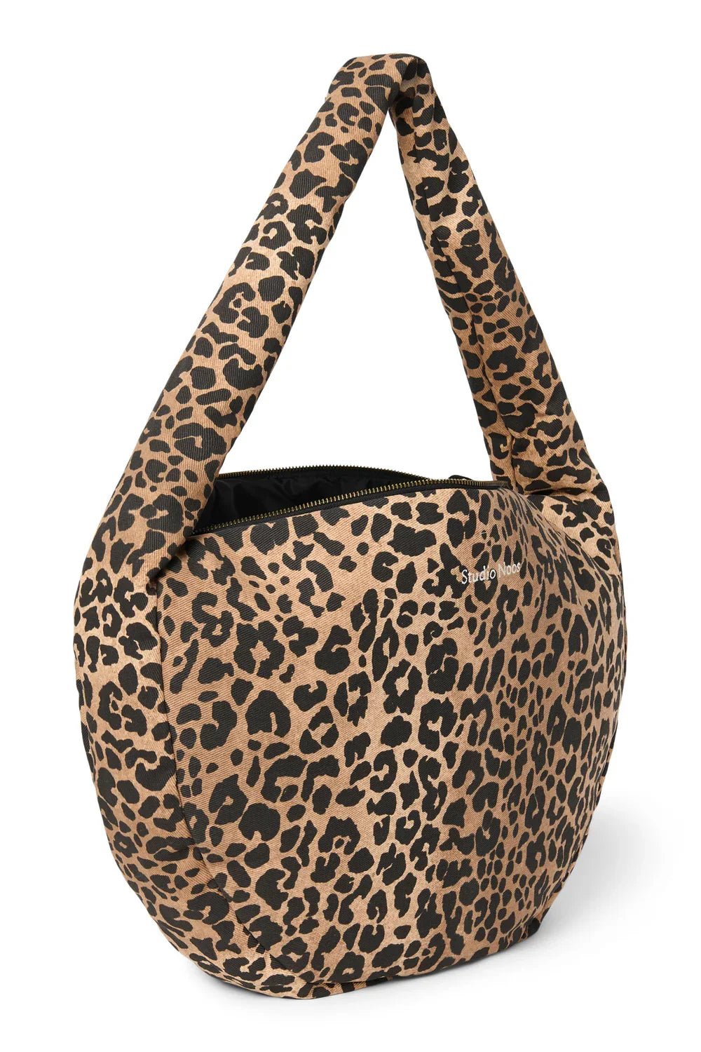Green Leopard Cotton Cross Body Bag
