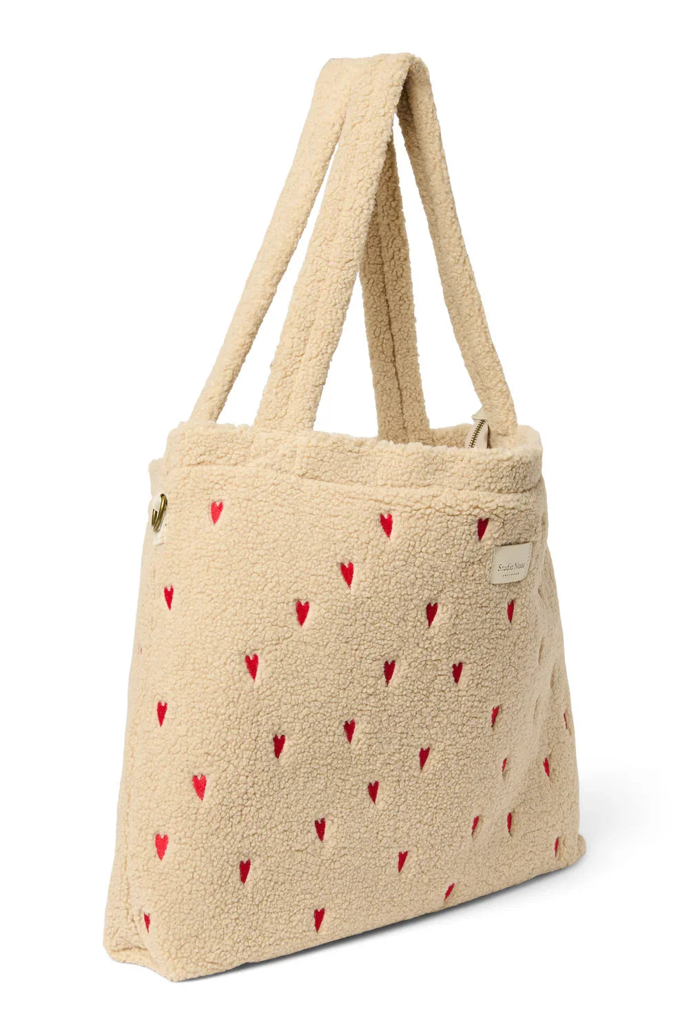 Ecru Teddy Diaper Bag