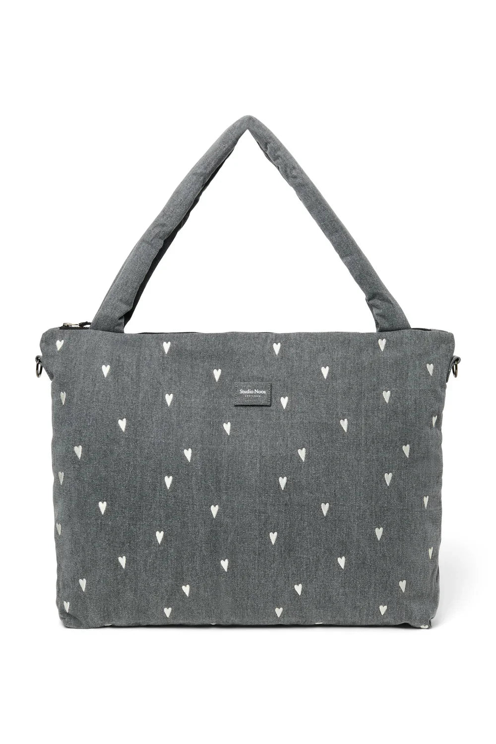 Grey Denim Diaper Bag