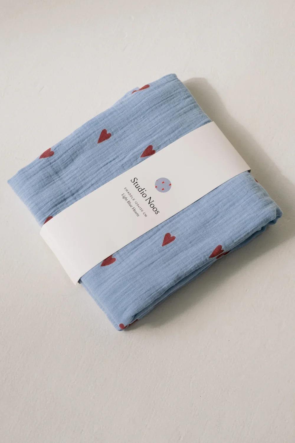 Green Hearts Swaddle Print Large