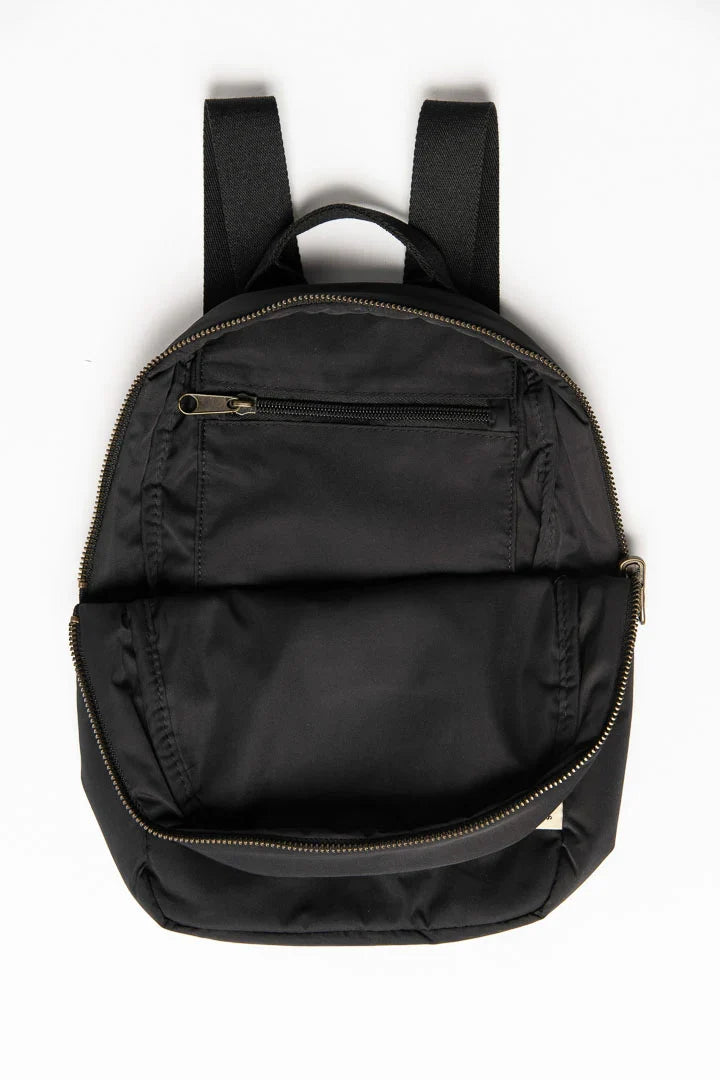 Brown Puffy Mini Backpack