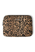Brown Leopard Cotton Laptop Sleeve 13 Inch