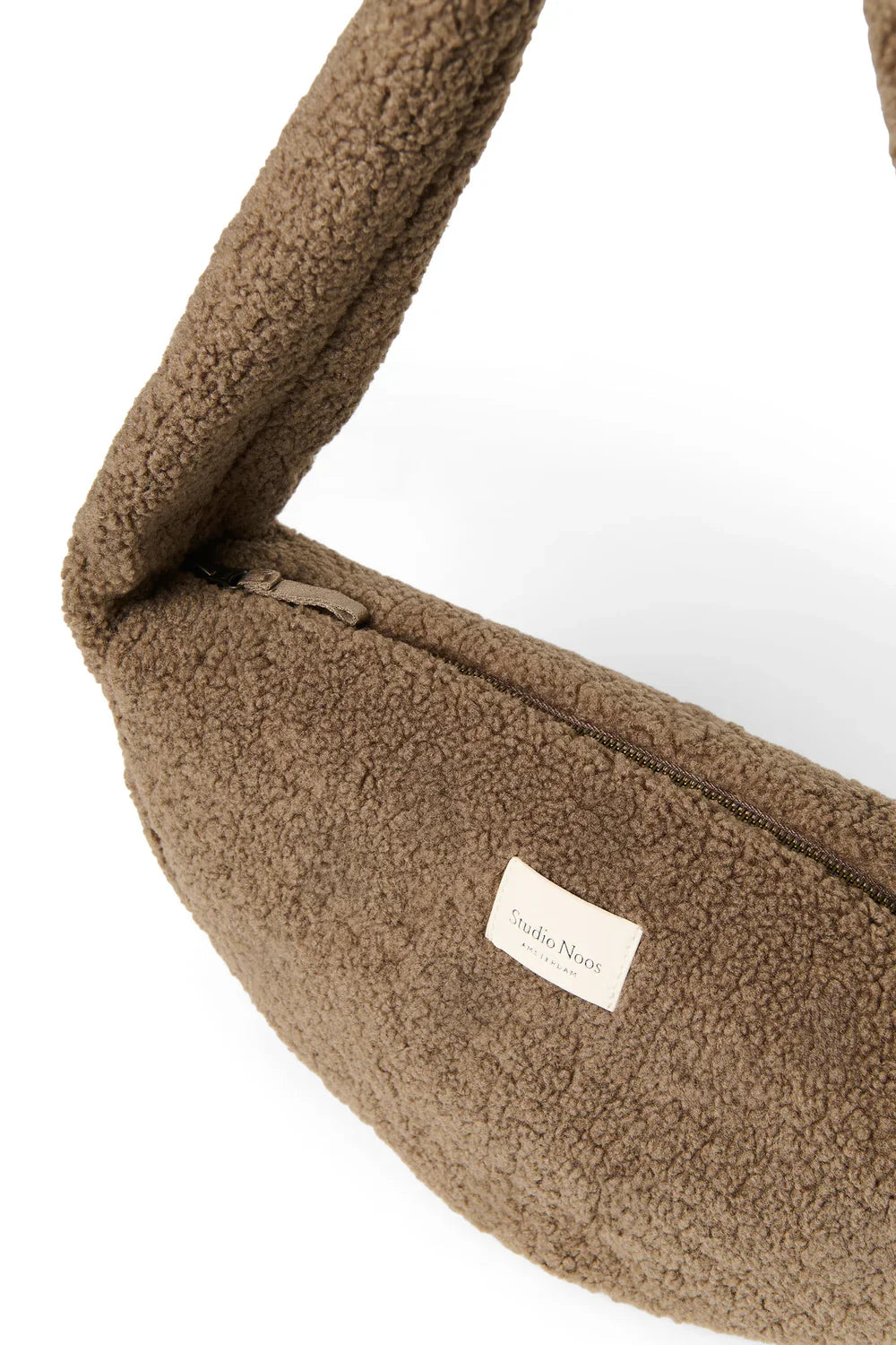 Braune Teddy-Mini-Umhängetasche