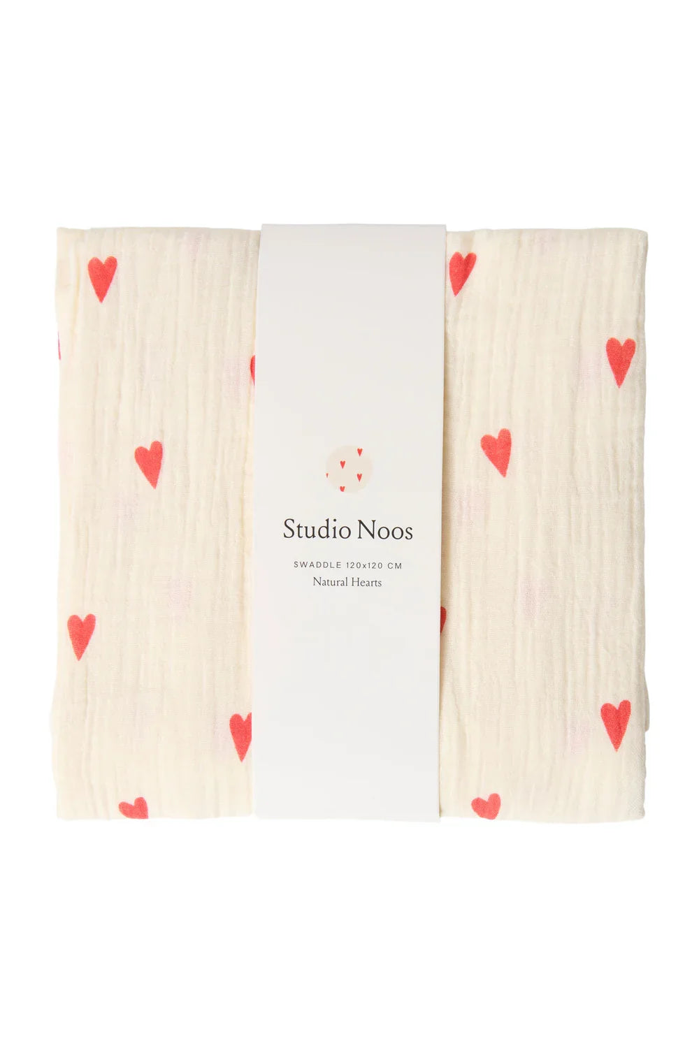 Green Hearts Swaddle Print Large