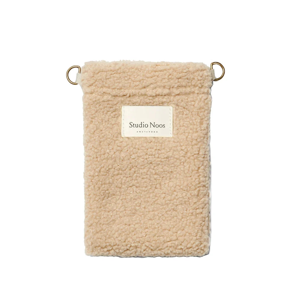 Light Blue Teddy Phone Bag