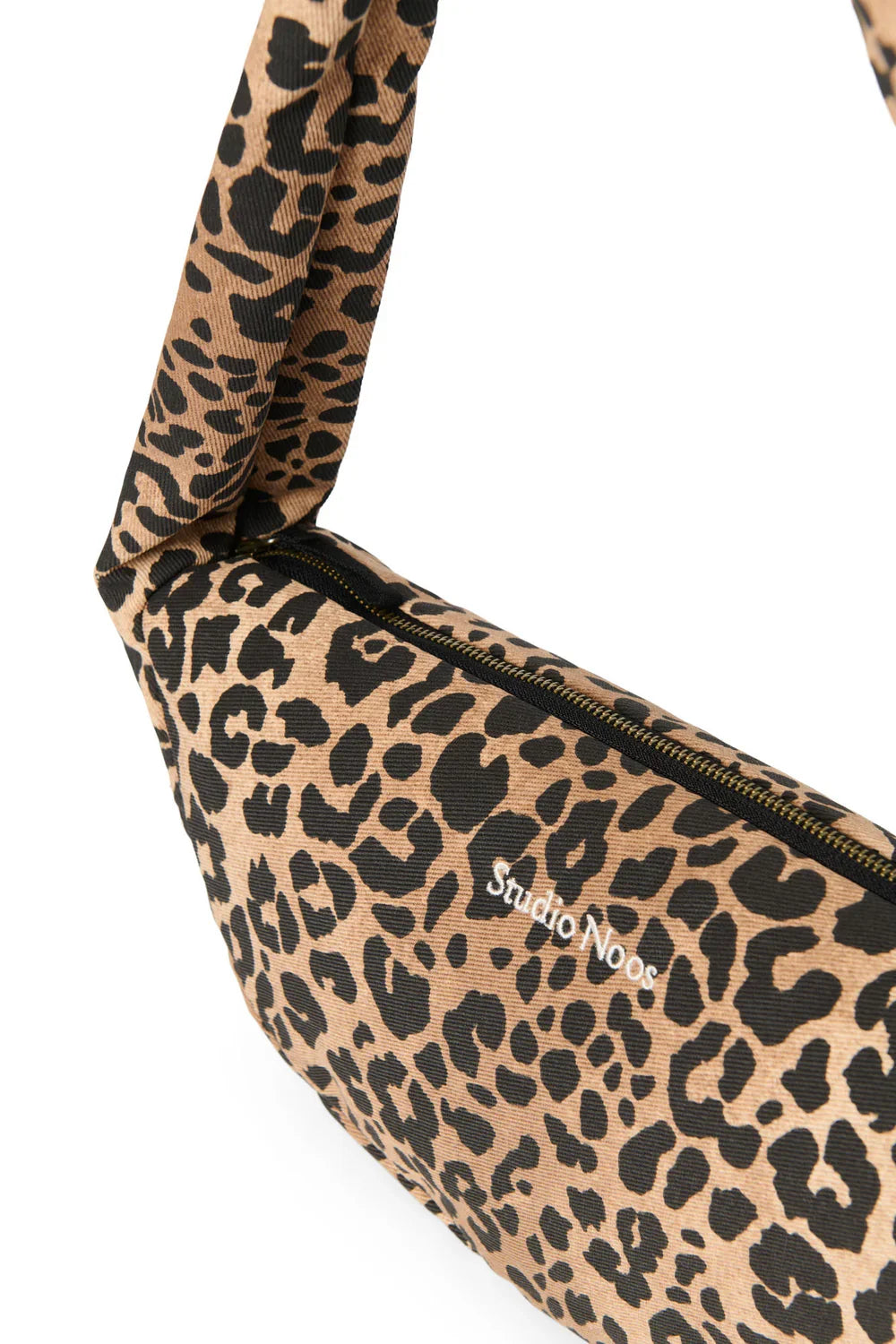 Green Leopard Cotton Mini Cross Body Bag