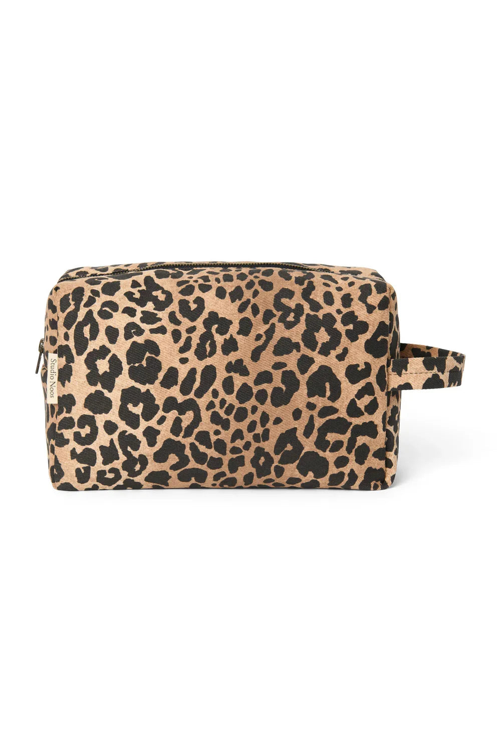 Green Leopard Cotton Toiletry back