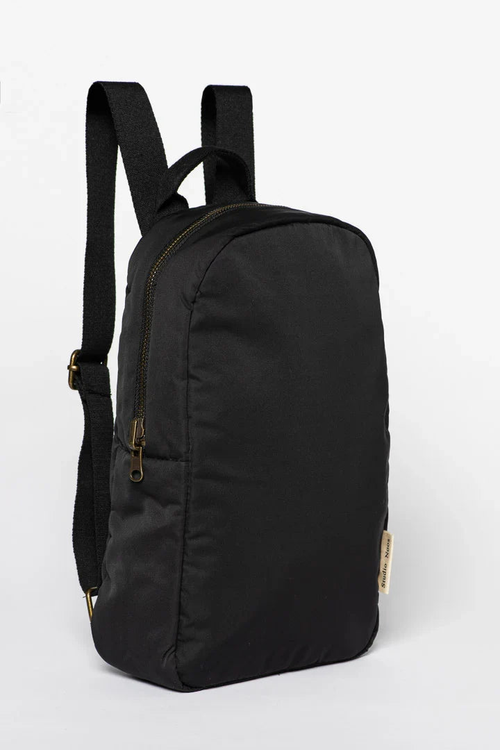 Brown Puffy Mini Backpack