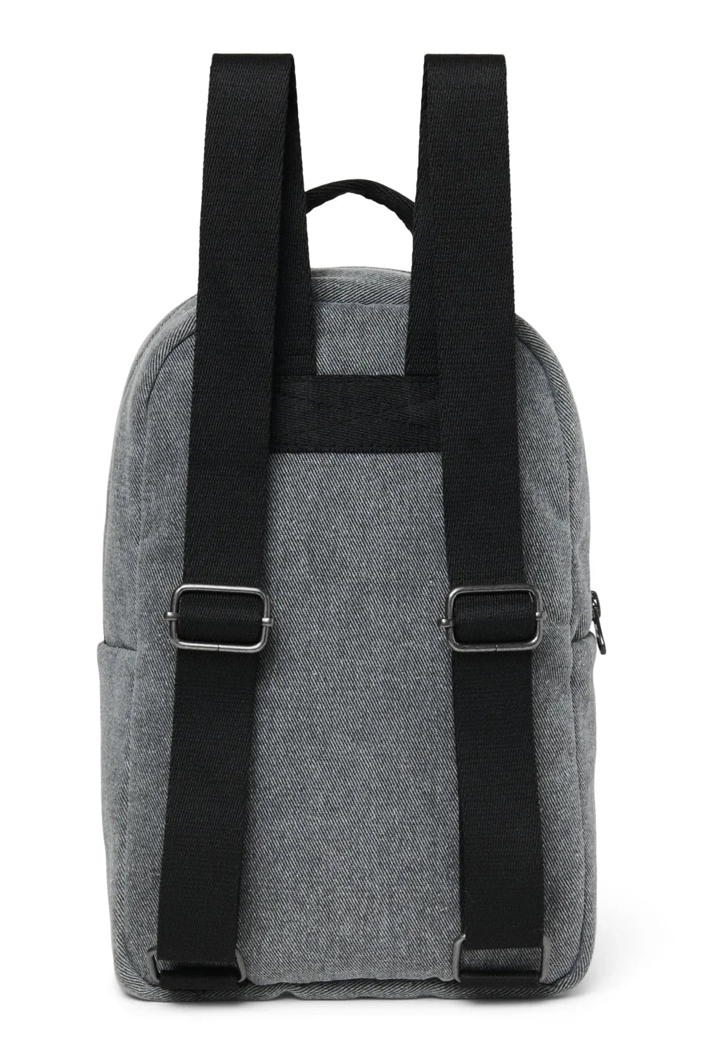 Grey Hearts Denim Mini Backpack