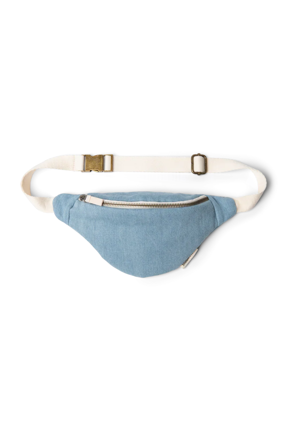 Graue Jeans-Mini-Gürteltasche