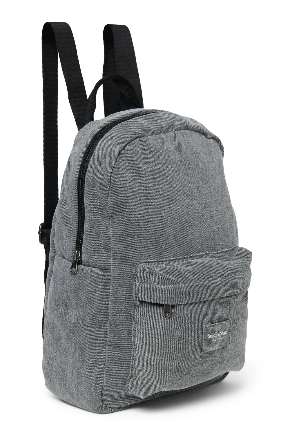 Grey Denim Midi Backpack