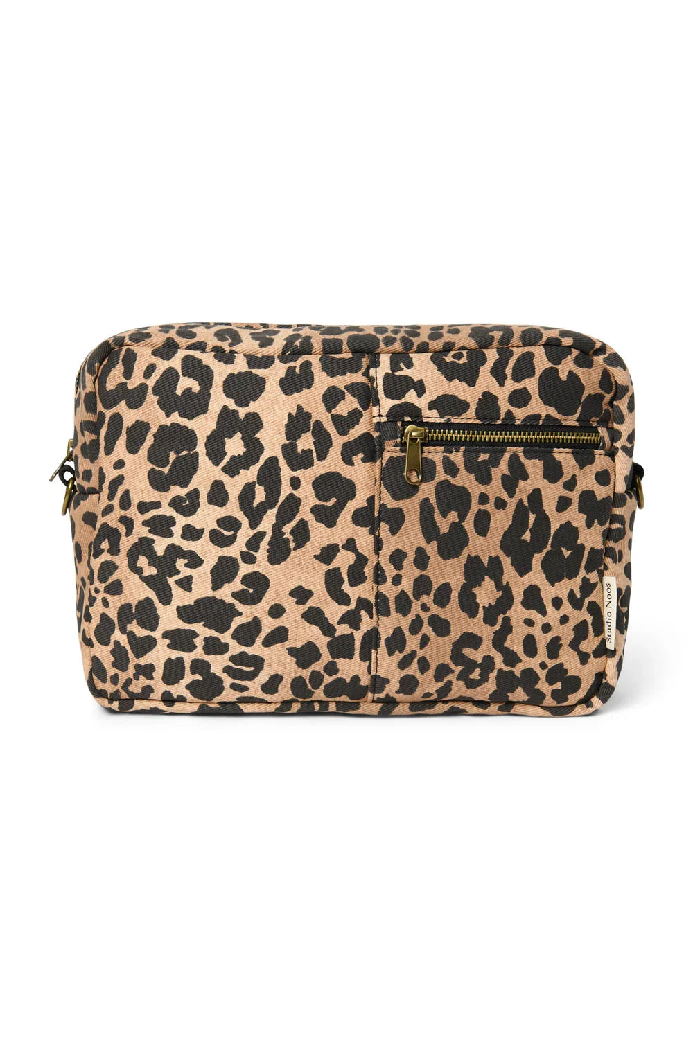 Brown Leopard Cotton Stroller Organizer