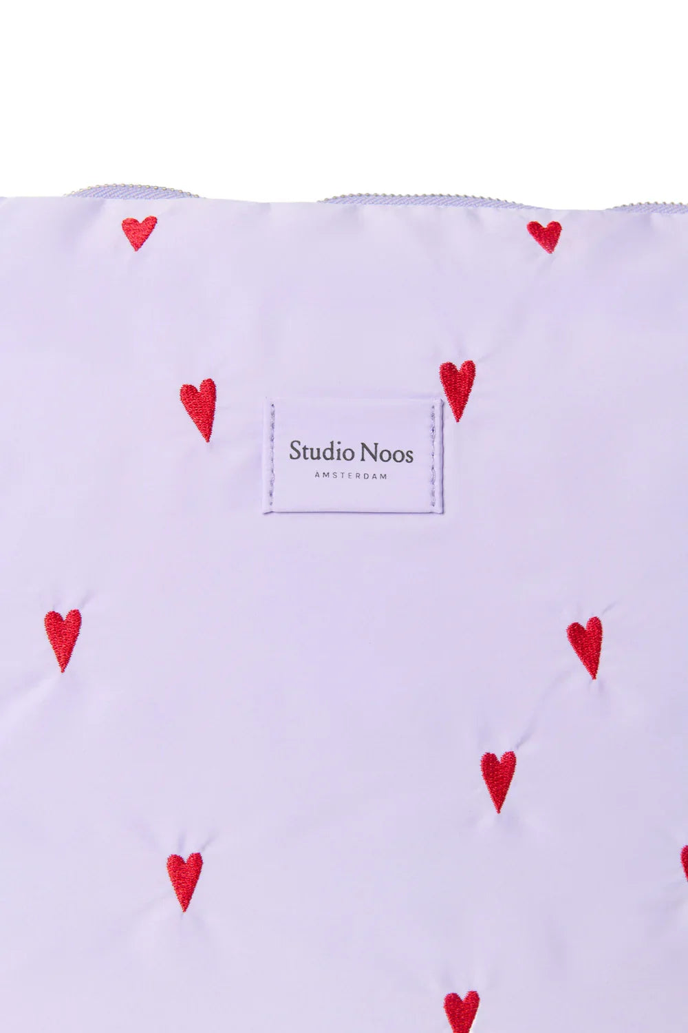 Purple Hearts Puffy Diaper Bag