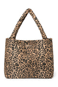 Brown Leopard Cotton Mom Bag