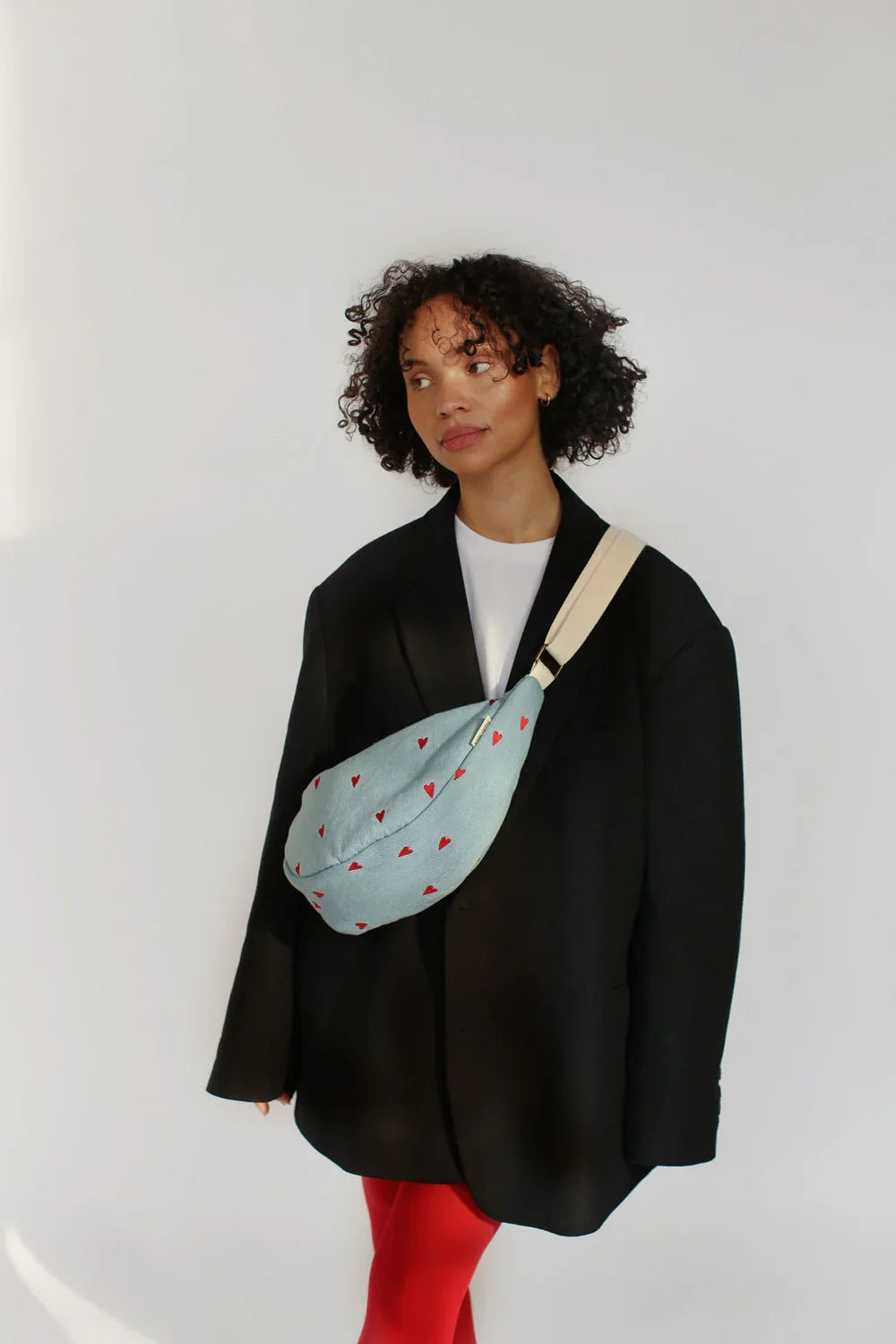 Grey Denim Adult Fanny Pack