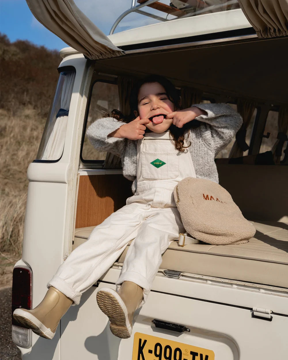 Brown Hearts Teddy Mini Backpack
