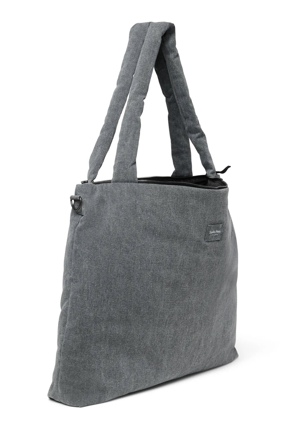 Grey Denim Diaper Bag