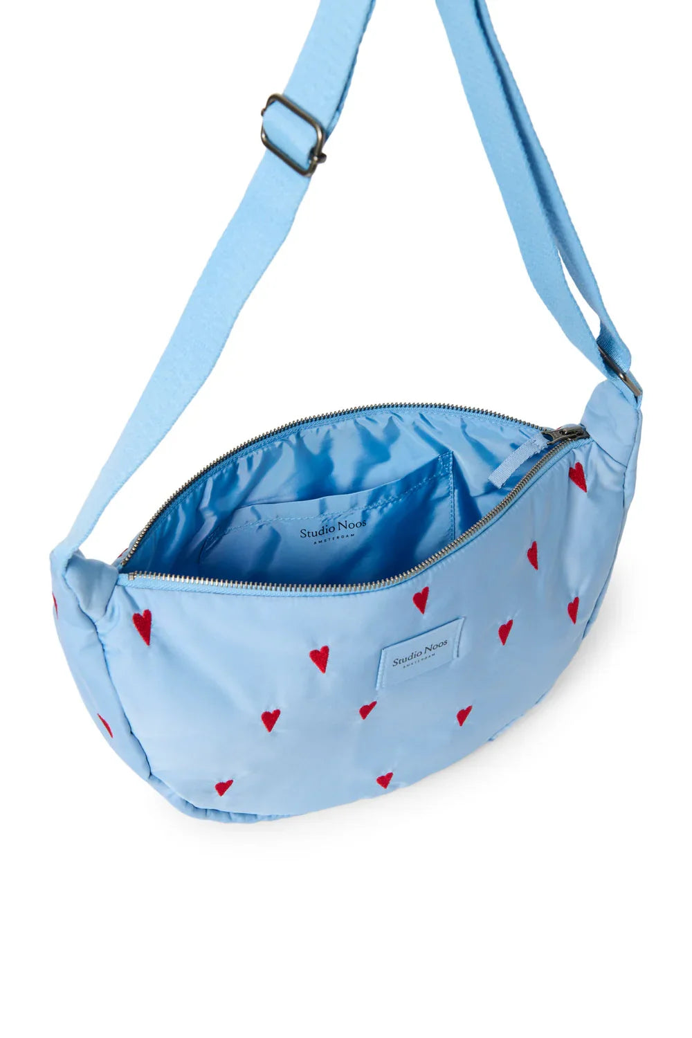 Purple Hearts Puffy Adult Fanny Pack