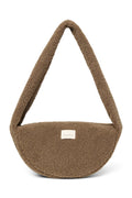 Braune Teddy-Mini-Umhängetasche
