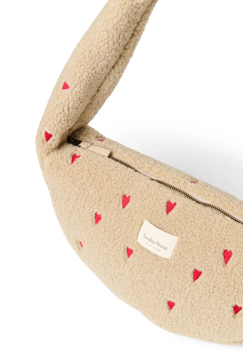 Braune Teddy-Mini-Umhängetasche