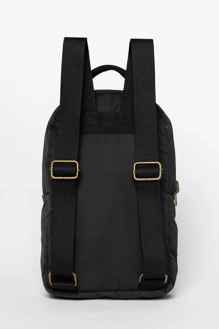 Brown Puffy Mini Backpack