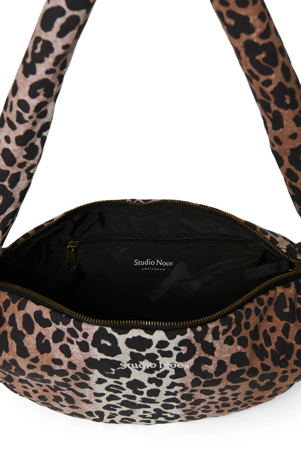 Hazel Leopard Mini-Umhängetasche aus weicher Baumwolle