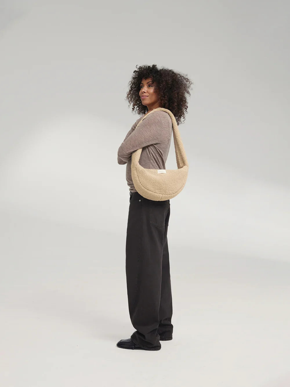Ecru Teddy Mini Cross Body Bag
