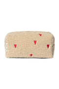Ecru Hearts Teddy Pouch