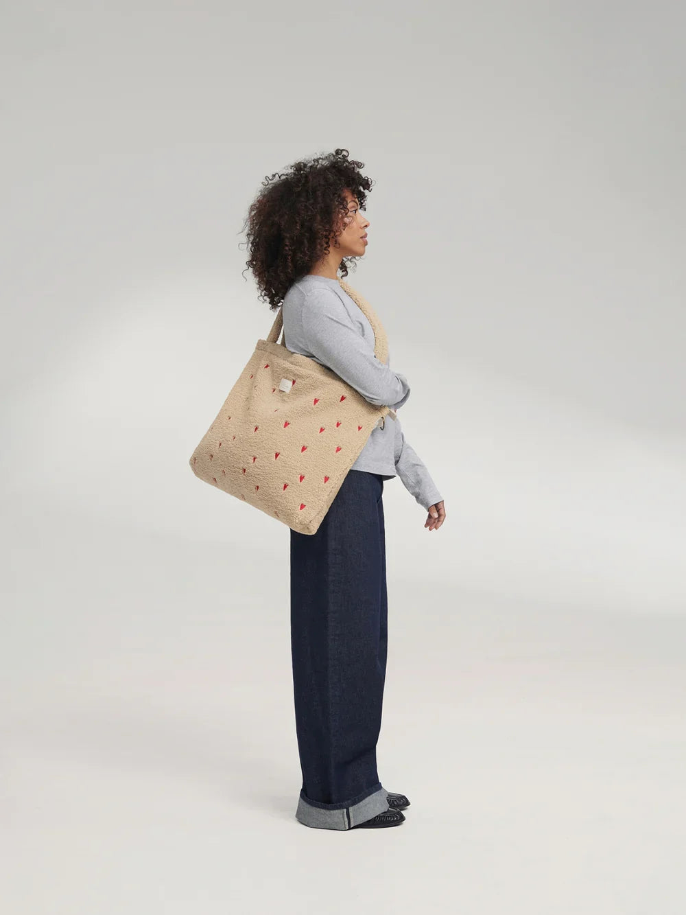 Ecru Teddy Diaper Bag
