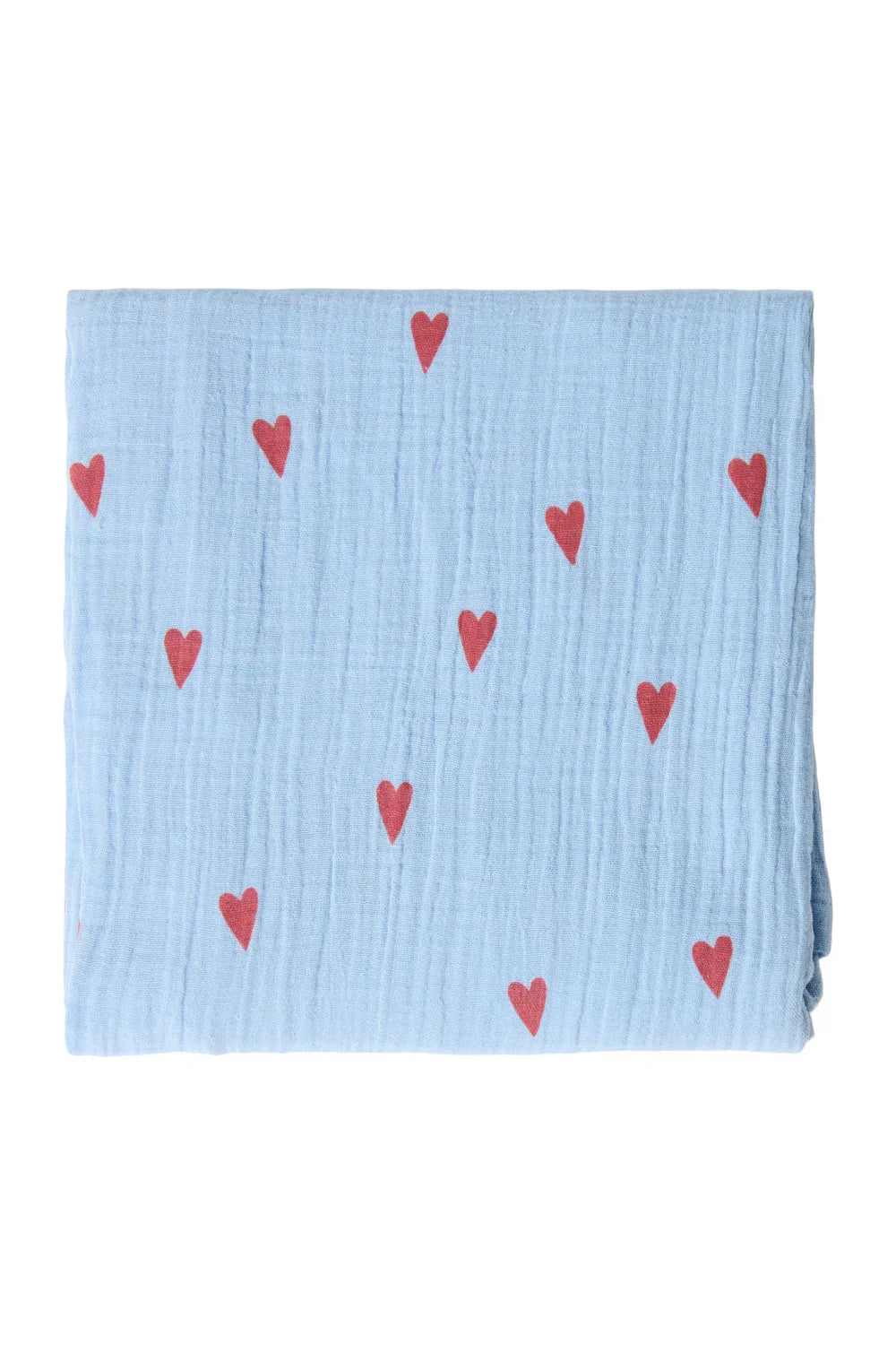 Beige Hearts Swaddle Print Large