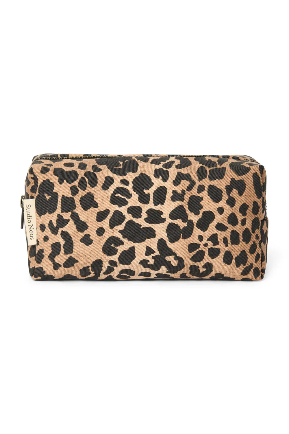 Green Leopard Cotton Pouch