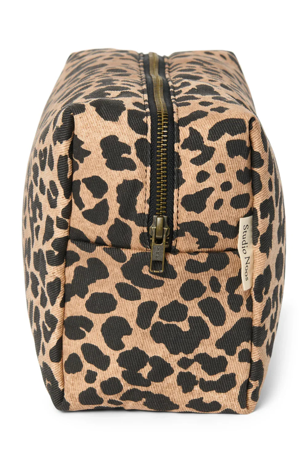 Braune Leopard Baumwoll-Kulturtasche