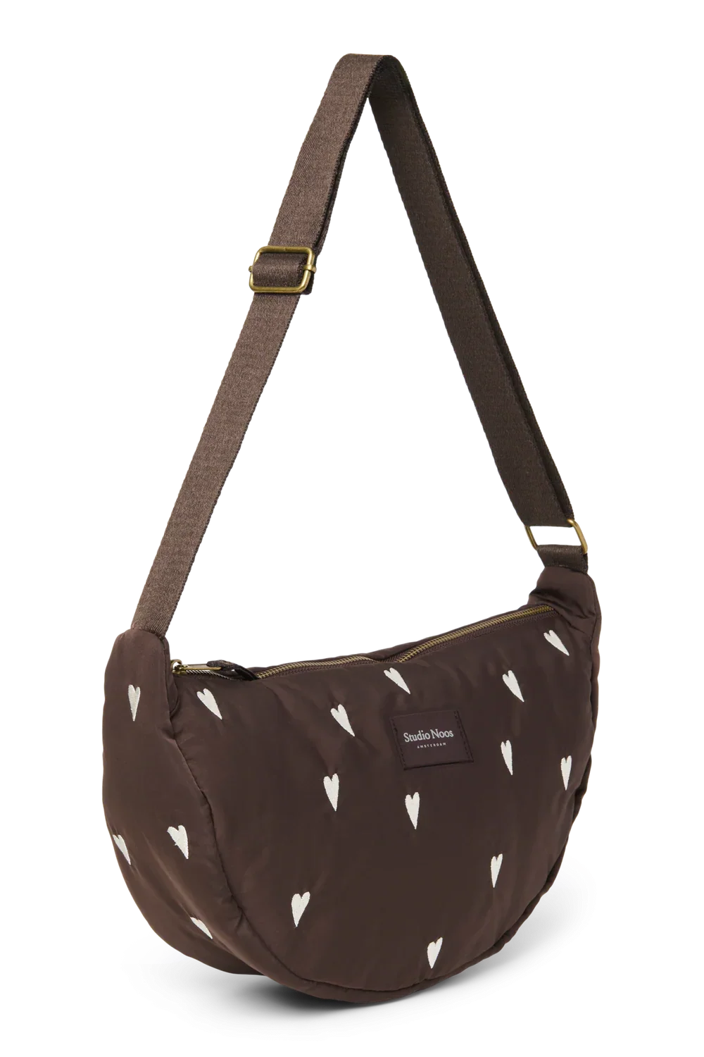 Purple Hearts Puffy Adult Fanny Pack