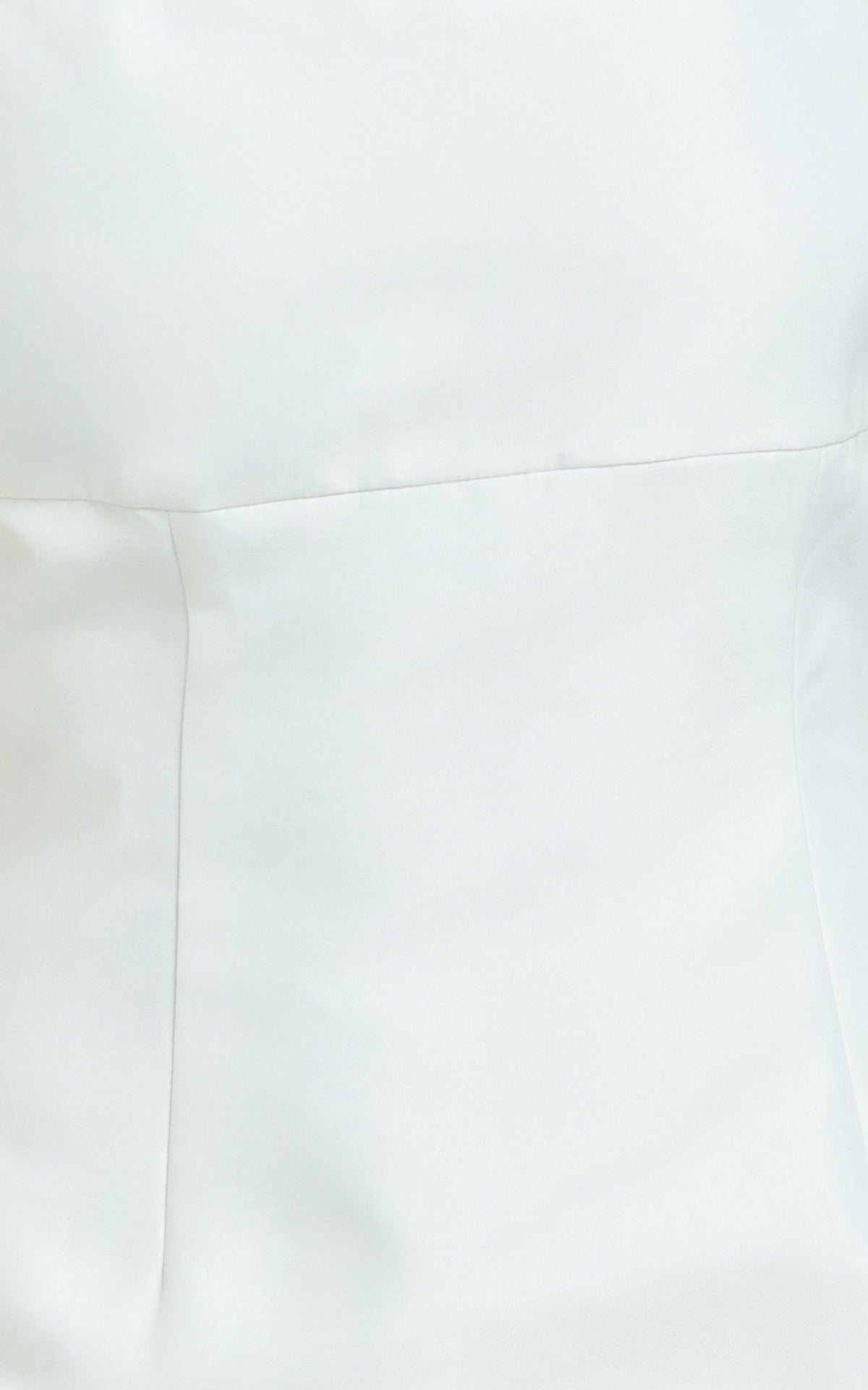 Alegra Mini Dress - Square Neck Fit And Flare Dress in Ivory