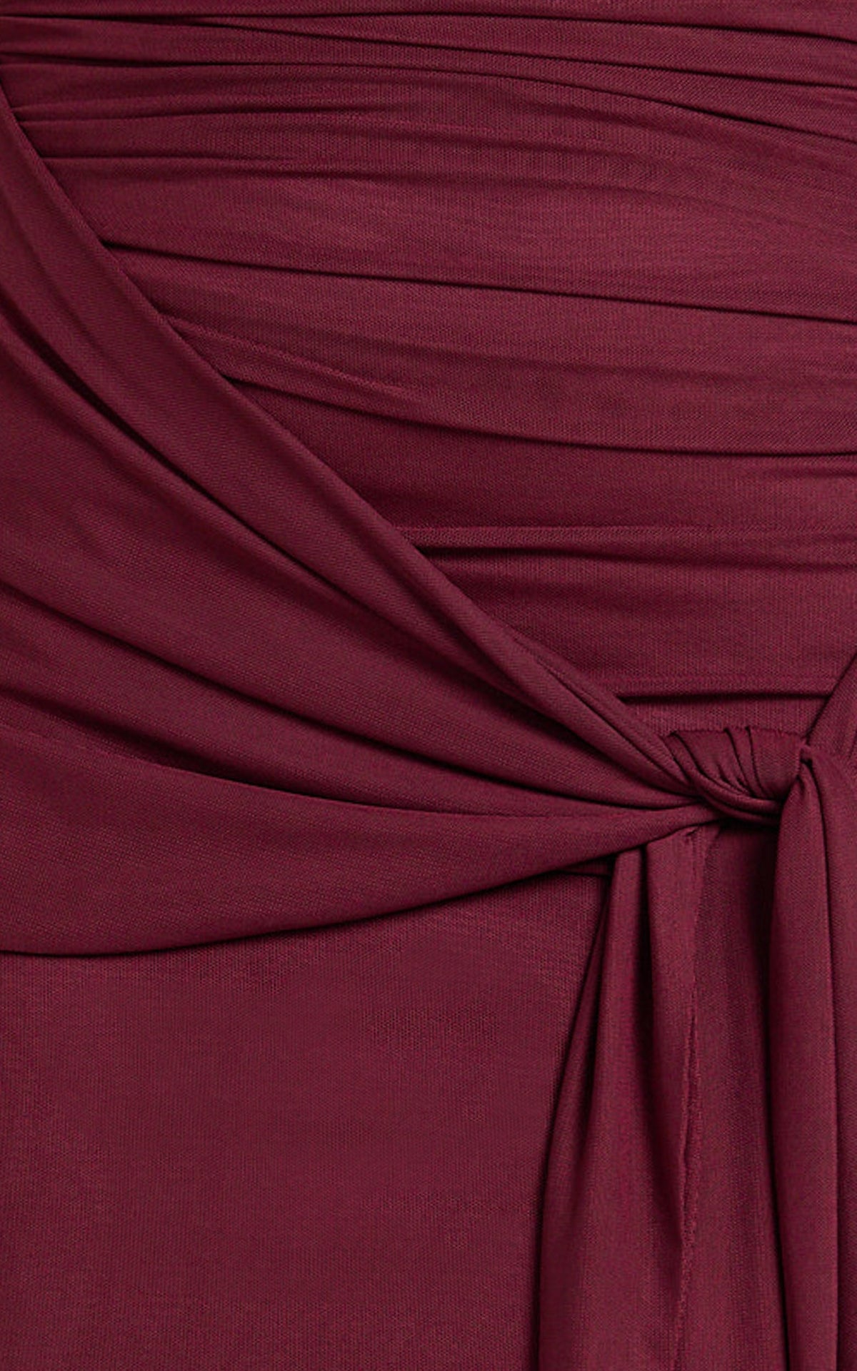 Nicolette Maxi Dress - Cape Sleeve Off Shoulder Dress in Wine
